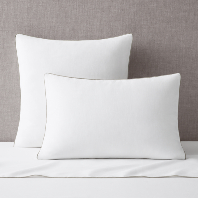 Italian Heritage Washed Piped Linen Sham