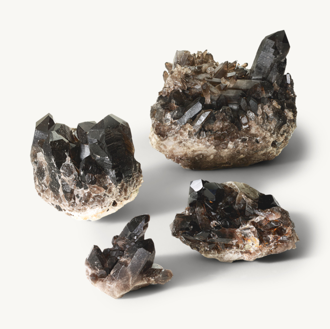 Crystal Quartz Cluster - Black 
