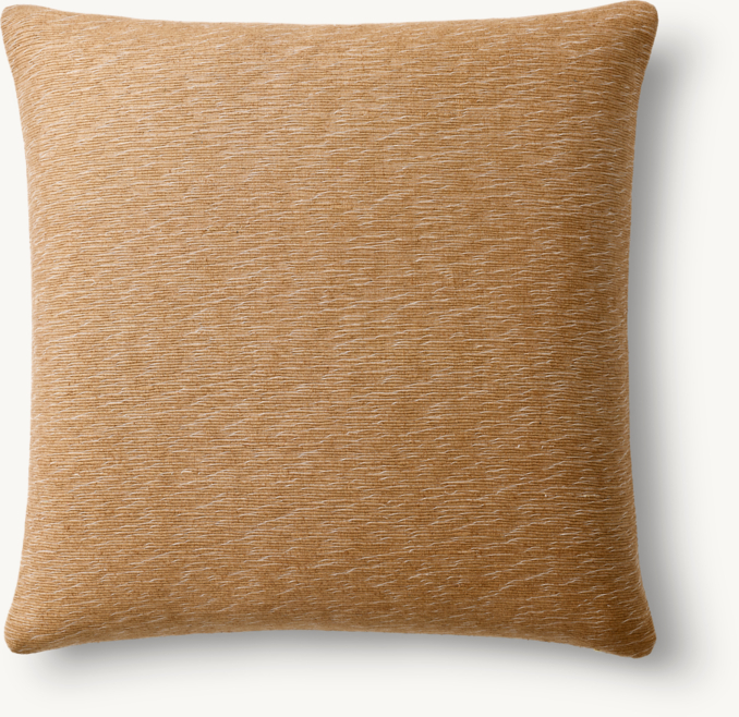 Overhead view of Seta Raw Silk Faille Pillow Cover - Square 