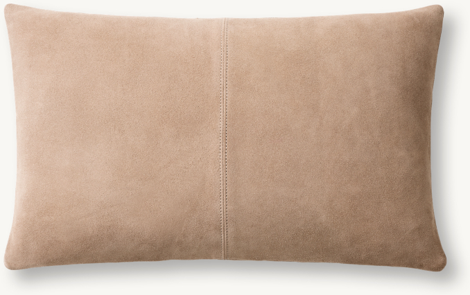 Overhead view of Suede Two Square Pillow Cover - Lumbar 