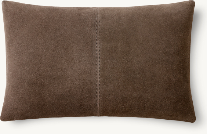 Overhead view of Suede Two Square Pillow Cover - Lumbar 