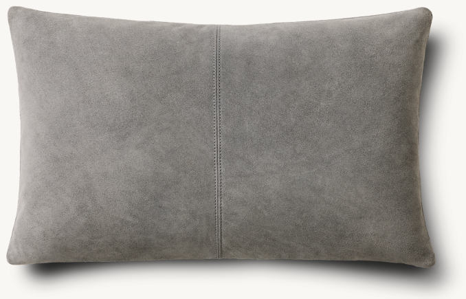 Overhead view of Suede Two Square Pillow Cover - Lumbar 