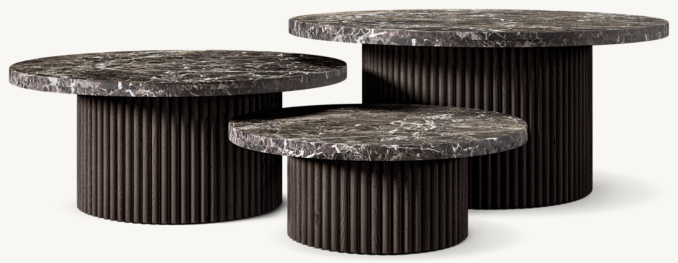 Mulholland Emperador Nesting Coffee Table | RH