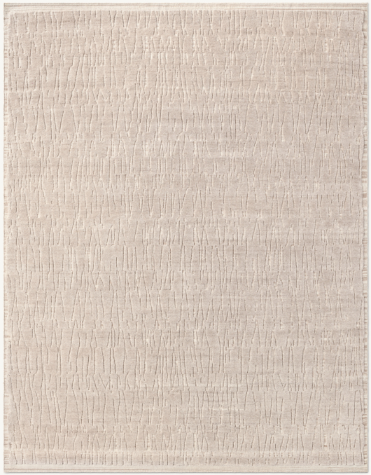 Overhead view of Basima Wool Rug - Made-To-Order - Round 