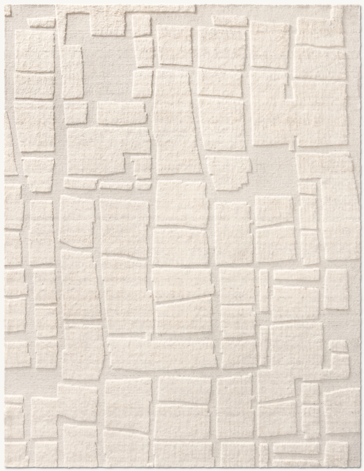 Overhead view of Lari Wool Rug - Made-To-Order - Round 