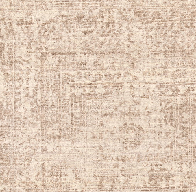 Overhead view of Jiyan Wool & Silk Rug Swatch 