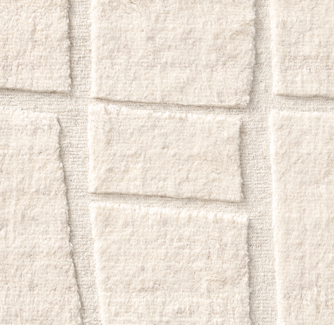 Overhead view of Lari Wool Rug Swatch 