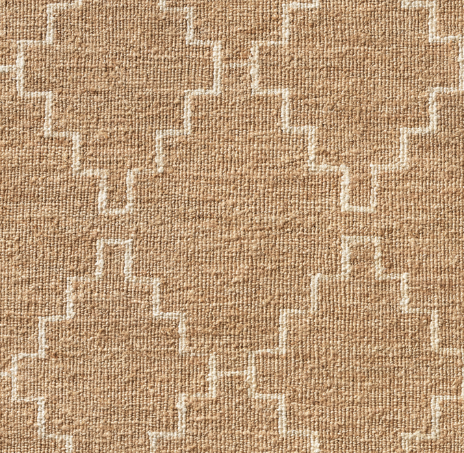 Overhead view of Farida Jute Rug Swatch 