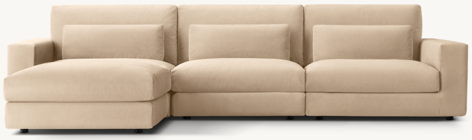 Lugano Modular 4-Piece Sofa-Chaise