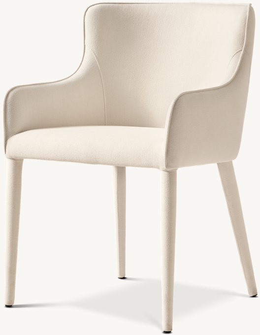 Nicola Slope Fabric Dining Armchair