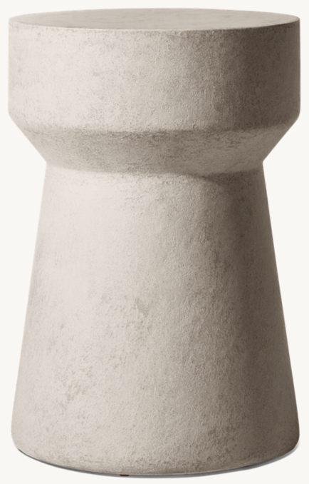 Java Concrete Taper Side Table | RH