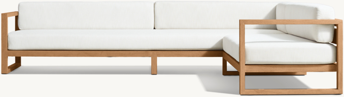 Aegean Teak Right-Arm L-Sectional
