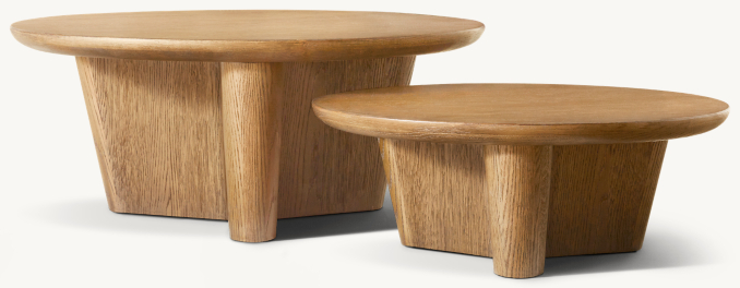 Front view of Dalia Nesting Coffee Table 