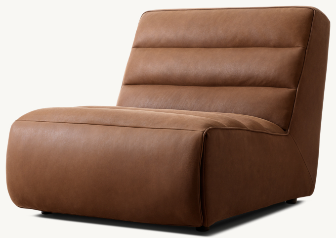 Chelsea Recliner Leather Armless Chair