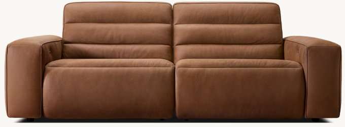 Chelsea Recliner Modular Leather 2-Piece 2-Recliner Sofa