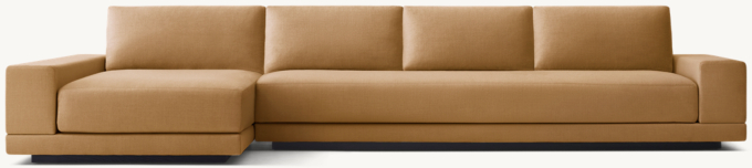 Cortona Full Cushion Back Left-Arm Sofa-Chaise Sectional