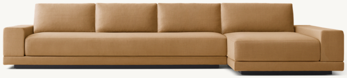 Cortona Full Cushion Back Right-Arm Sofa-Chaise Sectional