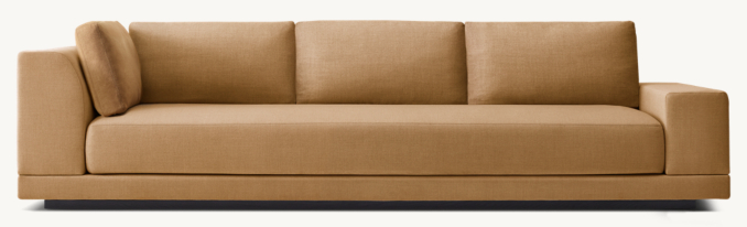 Front view of Cortona Full Cushion Back Right-Arm Return Sofa 