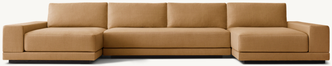 Cortona Full Cushion Back U-Chaise Sectional