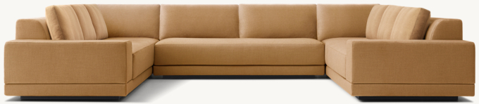 Cortona Full Cushion Back U-Sofa Sectional