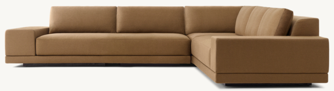 Cortona Full Cushion Back Wide-Arm L-Sectional with Modular Corner