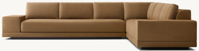 Cortona Full Cushion Back Wide-Arm Right-Arm L-Sectional