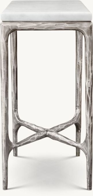 Thaddeus Marble Square Drink Table RH