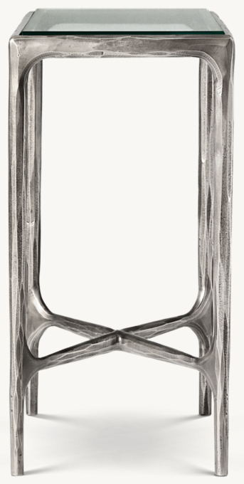 Thaddeus Glass Square Drink Side Table