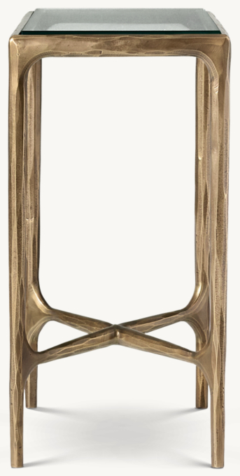 Thaddeus Glass Square Drink Side Table