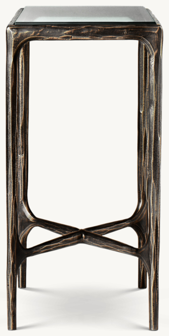 Thaddeus Glass Square Drink Side Table