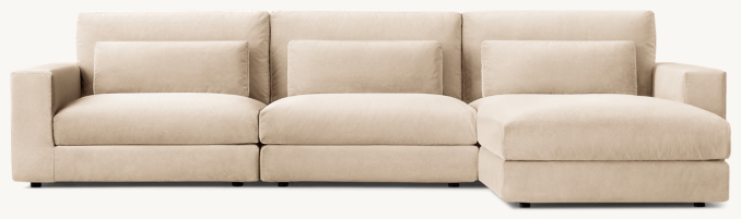 Lugano Modular 3-Piece Left-Arm Chaise Sectional