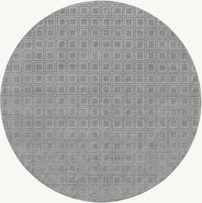 Overhead view of Sira Performance Rug - Cut-To-Order - Round 