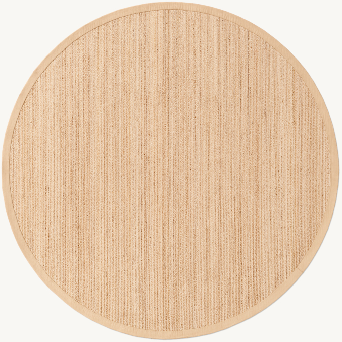 Hisar Jute Rug - Cut-to-Order - Round