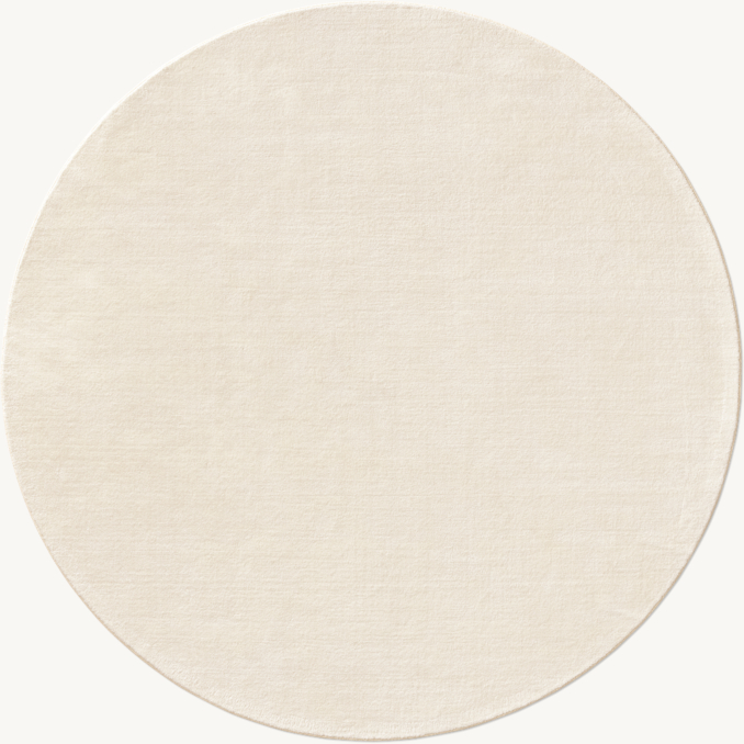 Overhead view of Naila Performance Rug - Cut-To-Order - Round 