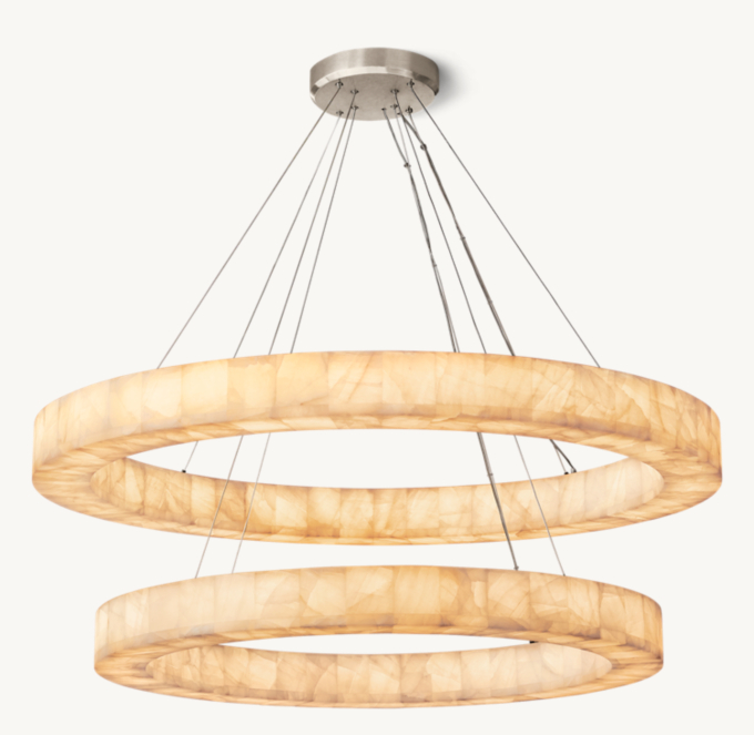 Rivage Lueur Two-Tier Round Chandelier 60\"