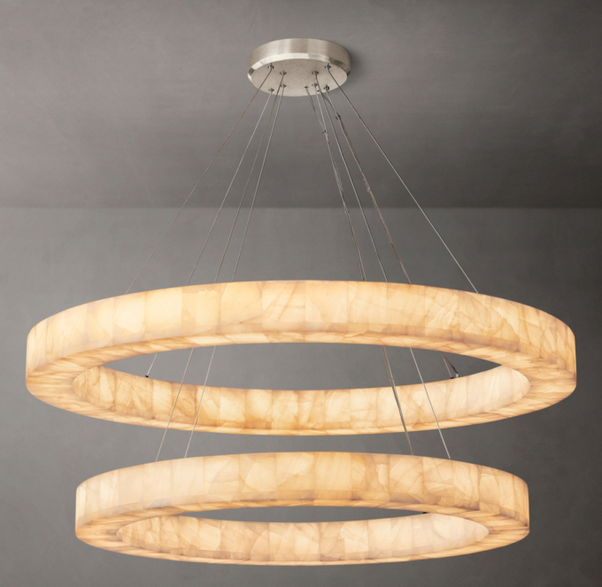 Rivage Lueur Two-Tier Round Chandelier 60\"