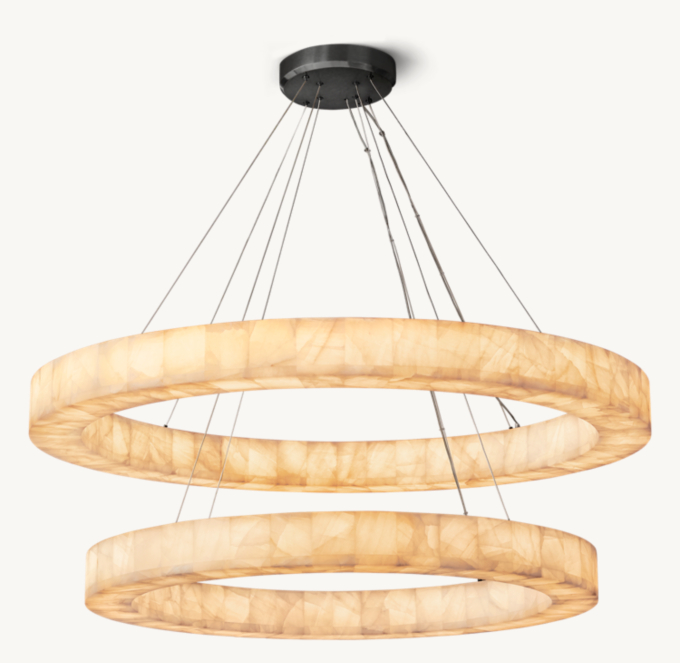 Rivage Lueur Two-Tier Round Chandelier 60\"
