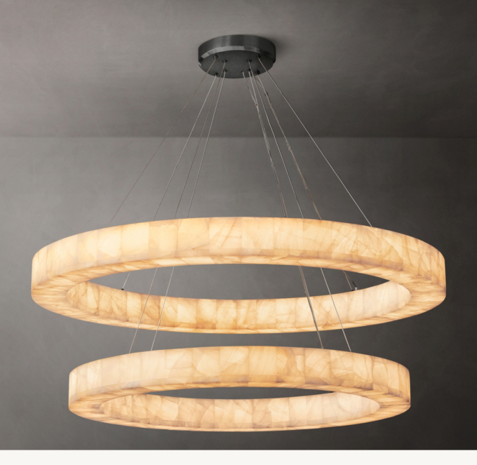 Rivage Lueur Two-Tier Round Chandelier 60\"