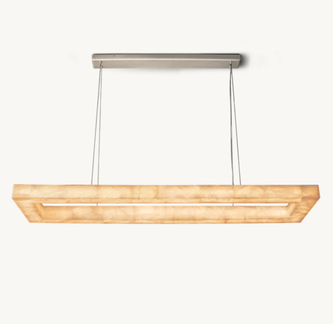 Rivage Lueur Rectangular Chandelier 72\"