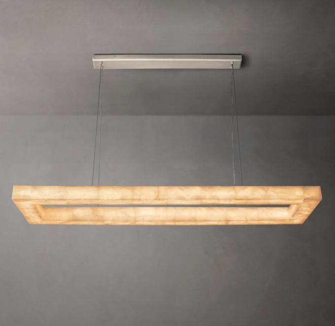 Rivage Lueur Rectangular Chandelier 72\"