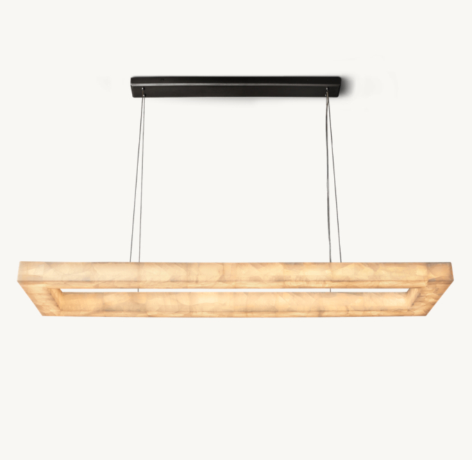 Rivage Lueur Rectangular Chandelier 72\"