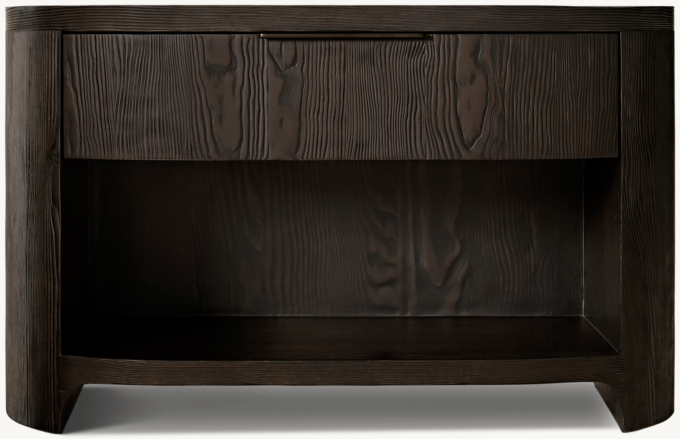 38&#34; nightstand shown in Black Douglas Fir.