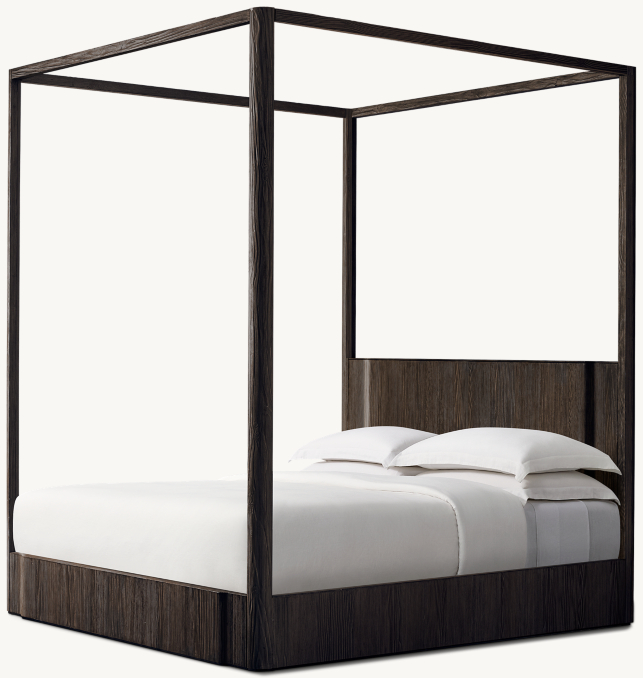 102"H bed shown in Black European Fir.
