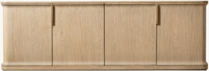 Front view of Baron 4-Door Media Console 