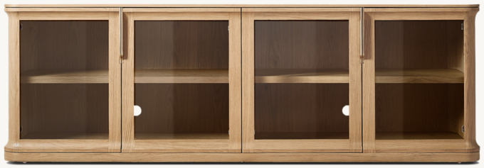Baron Glass 4-door Media Console