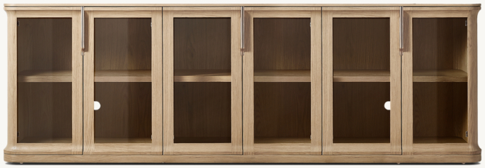 Baron Glass 6-door Sideboard