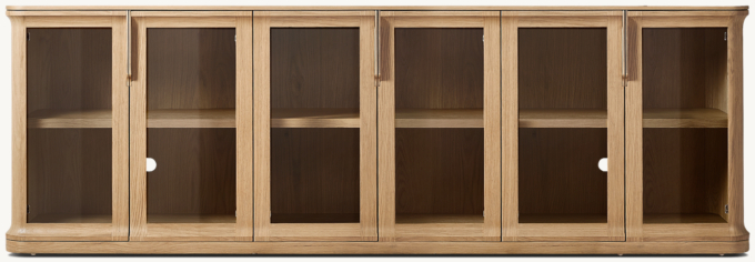 Baron Glass 6-door Sideboard
