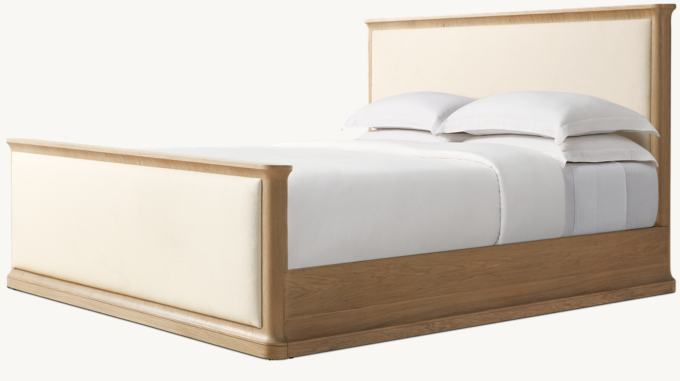 Baron Fabric Panel Bed with Footboard