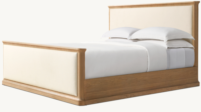Baron Fabric Panel Bed with Footboard