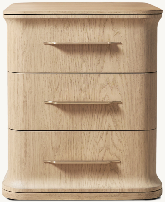20" nightstand shown in Greige Oak.